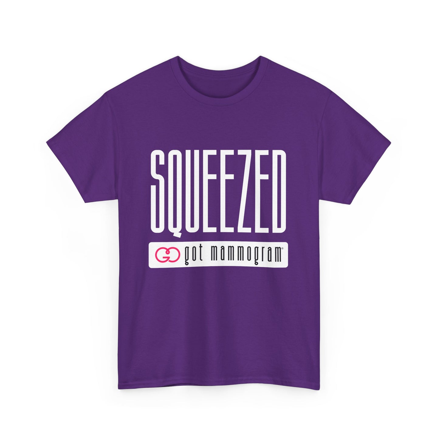 Squeezed Mammogram Heavy Cotton T-Shirt Breast Cancer Awareness