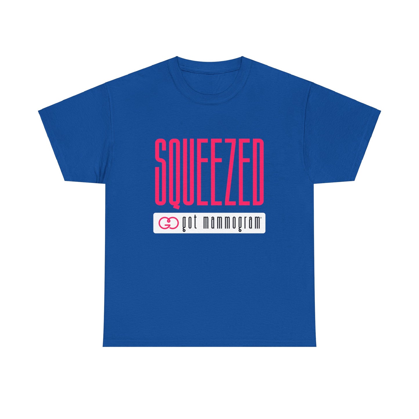 Squeezed Mammogram Heavy Cotton T-Shirt Breast Cancer Awareness