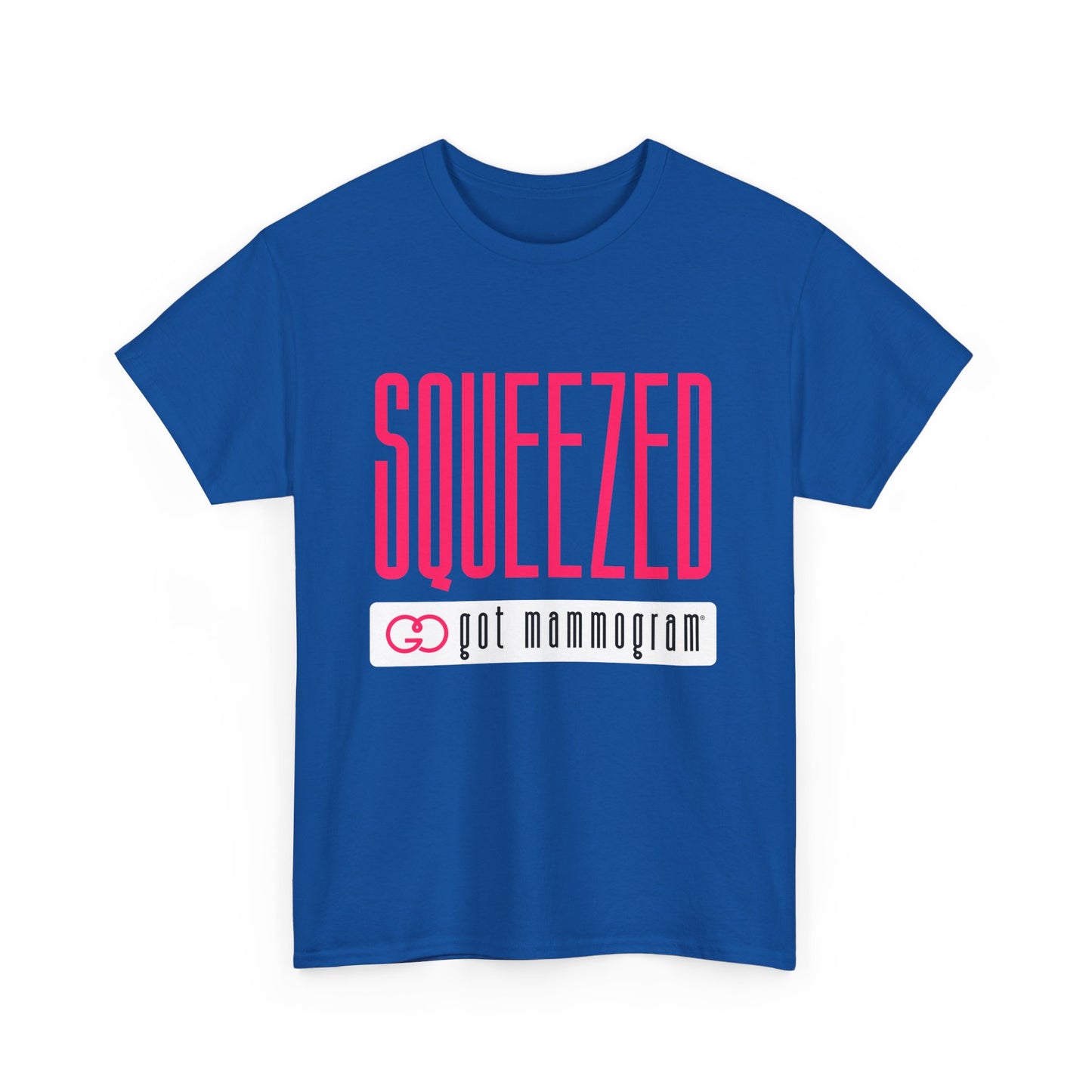 Squeezed Mammogram Heavy Cotton T-Shirt Breast Cancer Awareness